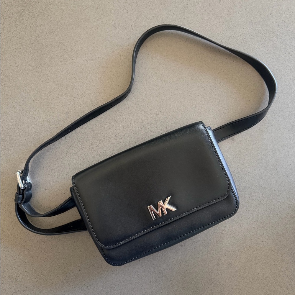Michael Kors Black Leather Crossbody Belt Bag | NWOT | Retail $150